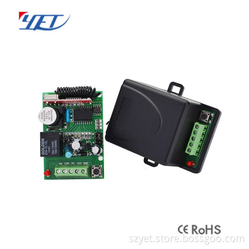 YET401PC Wireless Single Channel Learning Code 24V Remote Control Switch